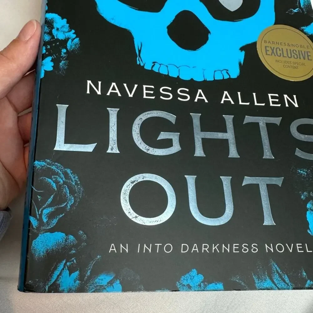 Lights Out Navessa Allen B&N Exclusive Sprayed Edges Paperback Dark Romance